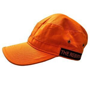 DREW ESTATE Cigar Promo Military Cadet Hat Orange Black Rebirth of Cigars NWOT